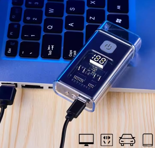 Stylish USB Dual ARC Plasma Lighter