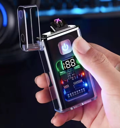 Stylish USB  Dual ARC Plasma Lighter